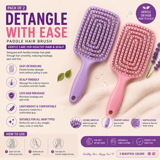 Buy one Get one Free - Detangling Hair Comb For Curly & Freeze Hairs