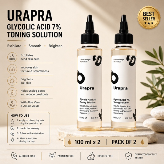 Pack of 2 | Urapra™ Glycolic Acid 7% Toner Solution