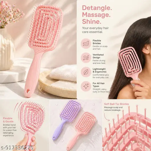 Buy one Get one Free - Detangling Hair Comb For Curly & Freeze Hairs